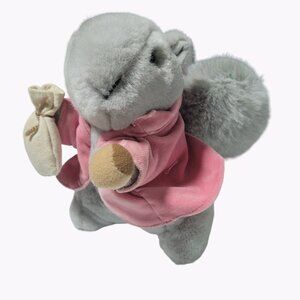 Vintage Eden Beatrix Potter Peter Rabbit Timmy Tiptoes Squirrel 8 inch Plush Toy